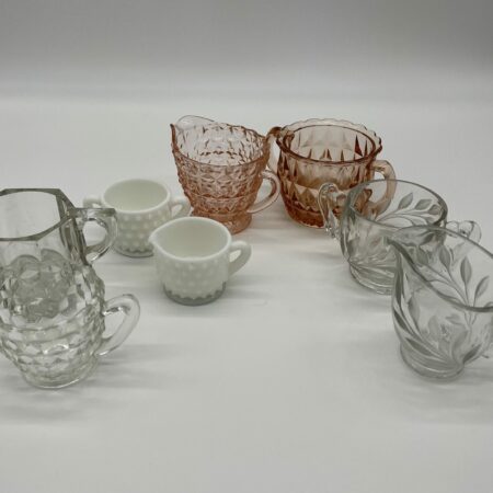 Depression Glass Cream and Sugar