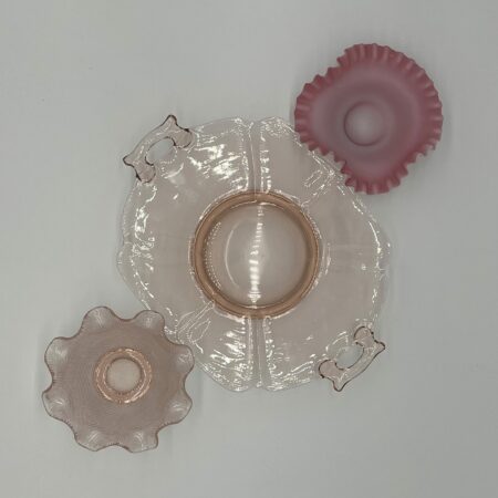 Pink Depression Glass Small Serving Bowls