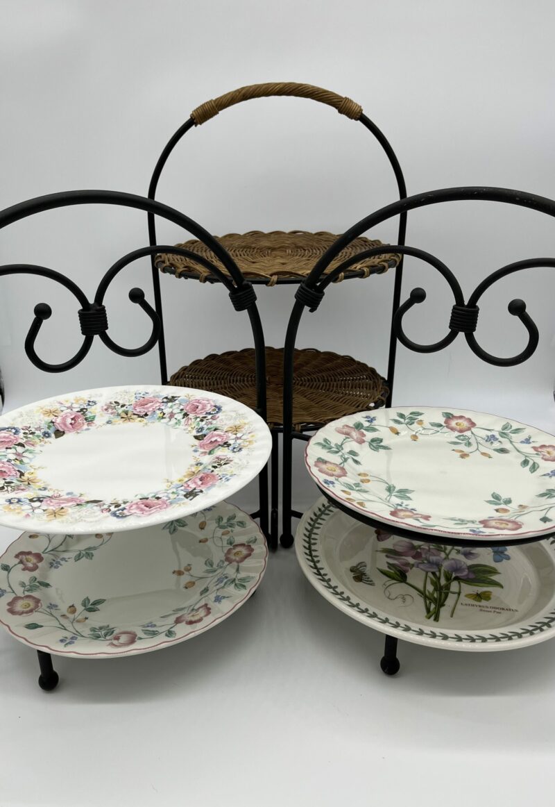 Rustic 2 Tier Plate Rack - Image 2