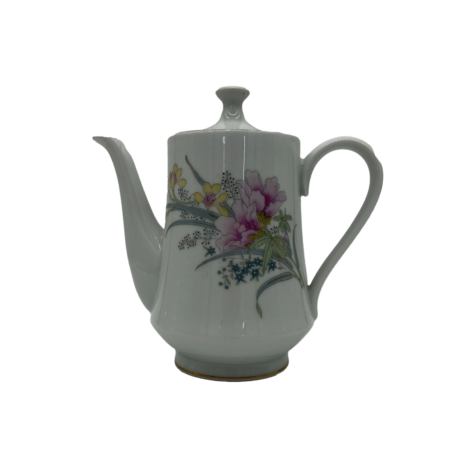 Simple Pink Flower Tea Pot