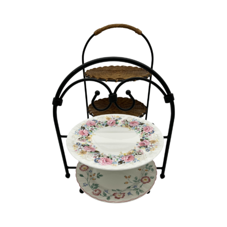 Rustic 2 Tier Plate Rack