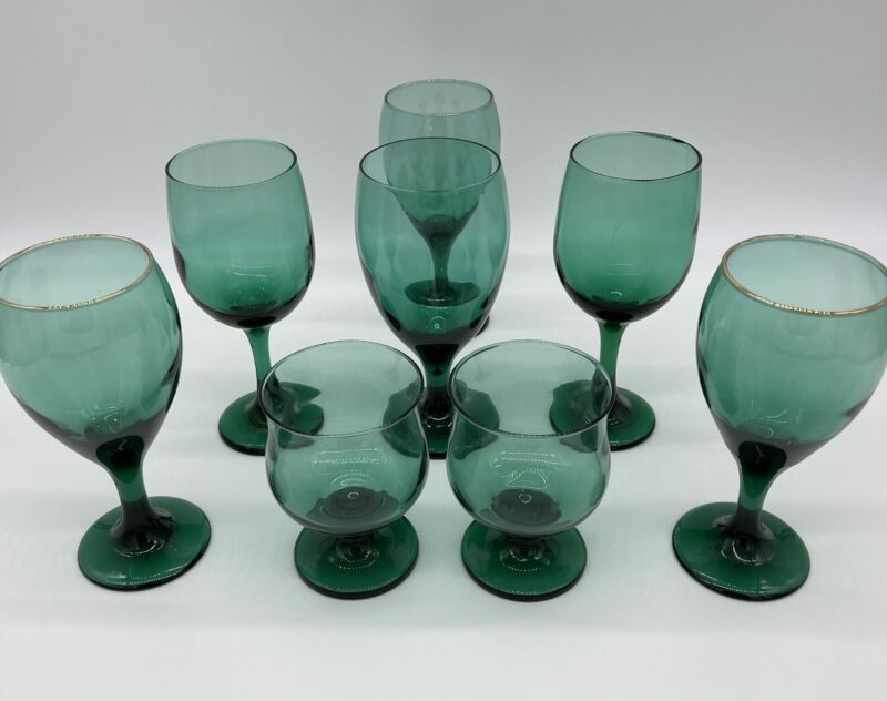 Dark Green Goblets